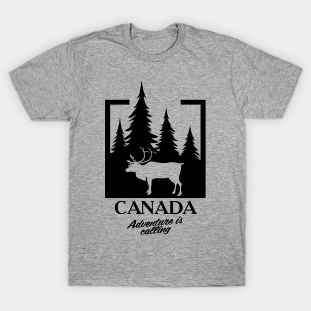 Canada - Adventure is Calling T-Shirt by ARHEstore